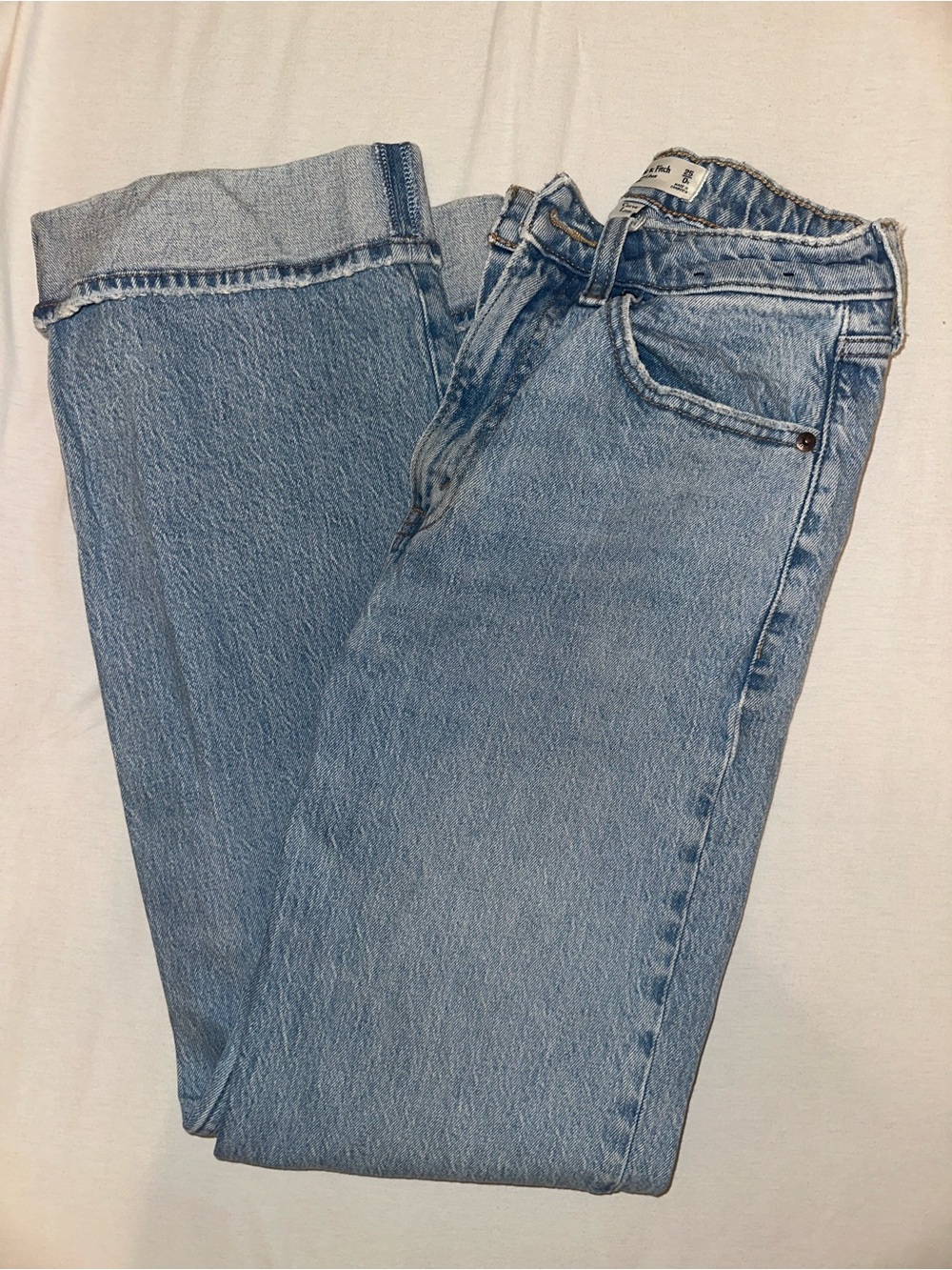 Abercrombie & Fitch Light Blue Straight Leg Jeans